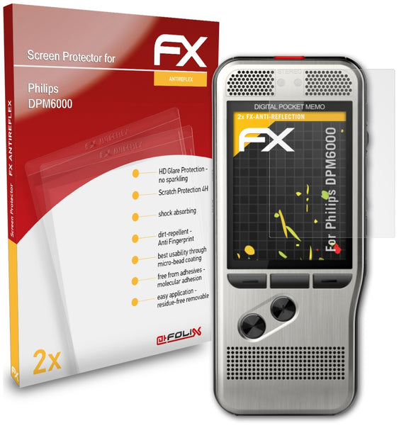 atFoliX FX-Antireflex Displayschutzfolie für Philips DPM6000