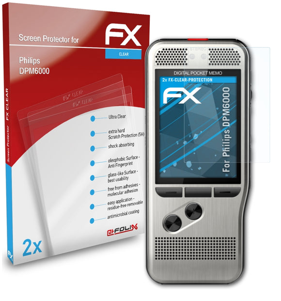 atFoliX FX-Clear Schutzfolie für Philips DPM6000
