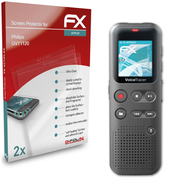 atFoliX FX-ActiFleX Displayschutzfolie für Philips DVT1120