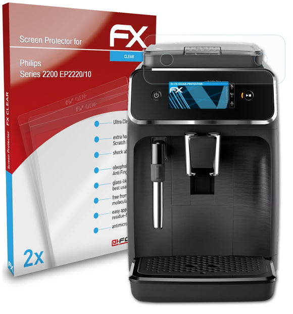 atFoliX FX-Clear Schutzfolie für Philips Series 2200 (EP2220/10)