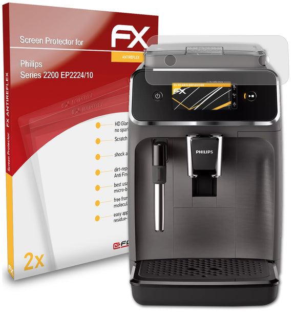atFoliX FX-Antireflex Displayschutzfolie für Philips Series 2200 (EP2224/10)