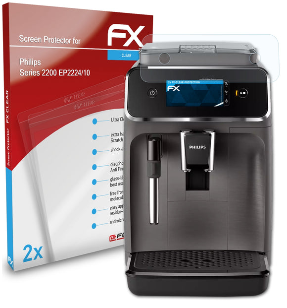 atFoliX FX-Clear Schutzfolie für Philips Series 2200 (EP2224/10)