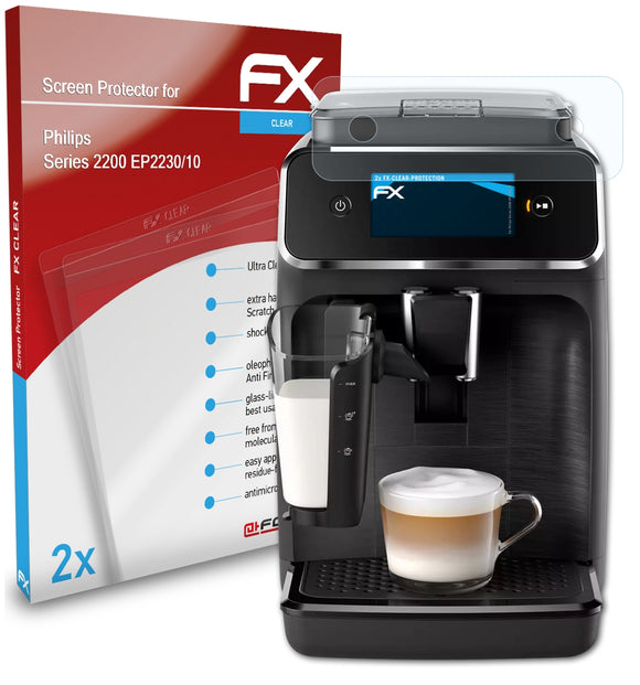 atFoliX FX-Clear Schutzfolie für Philips Series 2200 (EP2230/10)