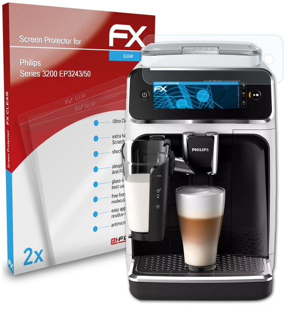 atFoliX FX-Clear Schutzfolie für Philips Series 3200 (EP3243/50)