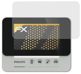 Panzerfolie atFoliX kompatibel mit Philips WelcomeEye AddCompact 4.3 Inch DES9300DDE/10, entspiegelnde und stoßdämpfende FX