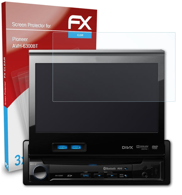 atFoliX FX-Clear Schutzfolie für Pioneer AVH-6300BT