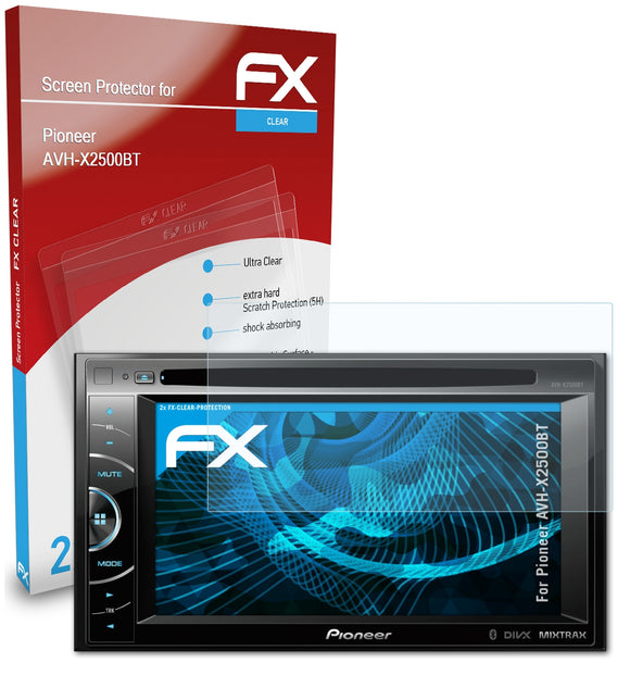 atFoliX FX-Clear Schutzfolie für Pioneer AVH-X2500BT