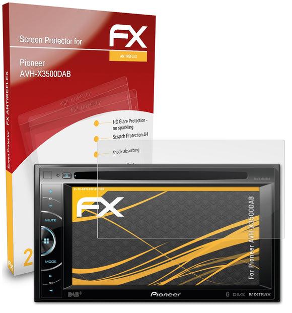 atFoliX FX-Antireflex Displayschutzfolie für Pioneer AVH-X3500DAB
