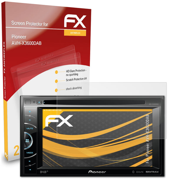 atFoliX FX-Antireflex Displayschutzfolie für Pioneer AVH-X3600DAB