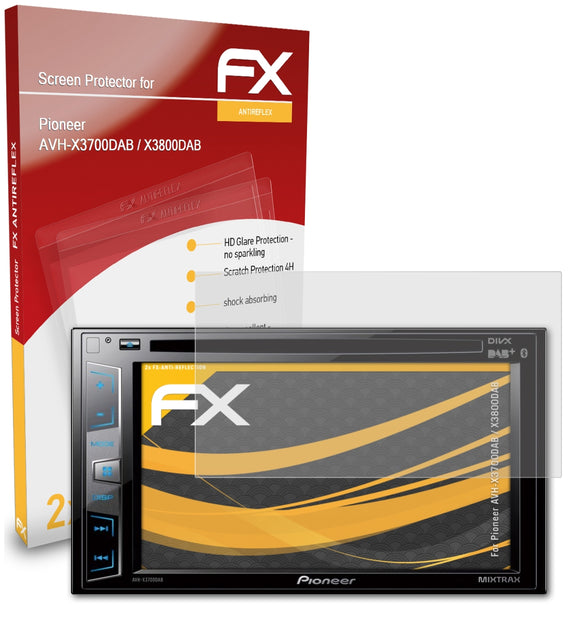 atFoliX FX-Antireflex Displayschutzfolie für Pioneer AVH-X3700DAB / X3800DAB