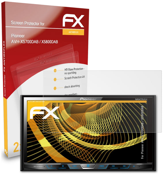 atFoliX FX-Antireflex Displayschutzfolie für Pioneer AVH-X5700DAB / X5800DAB