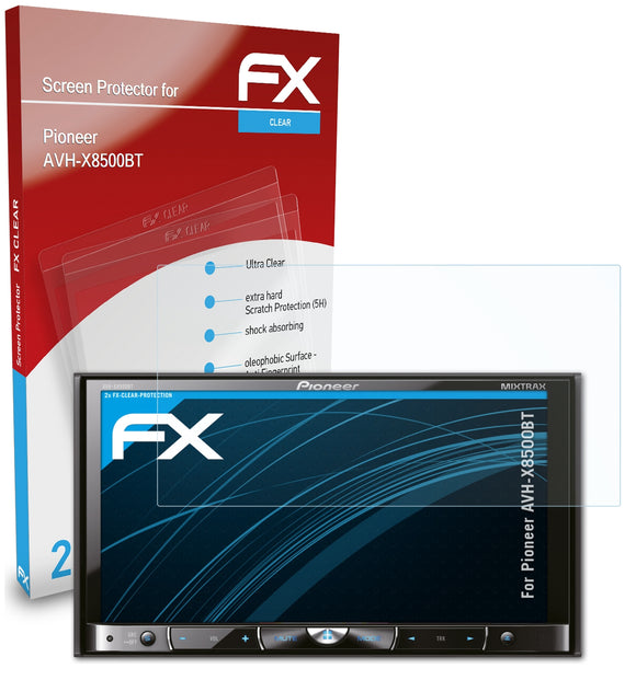 atFoliX FX-Clear Schutzfolie für Pioneer AVH-X8500BT