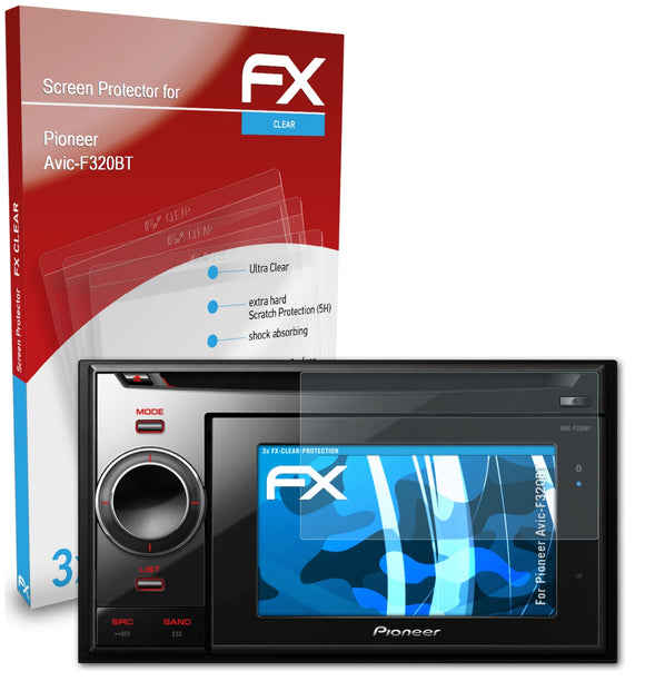 atFoliX FX-Clear Schutzfolie für Pioneer Avic-F320BT