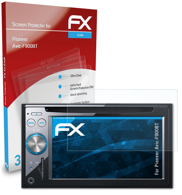 atFoliX FX-Clear Schutzfolie für Pioneer Avic-F900BT