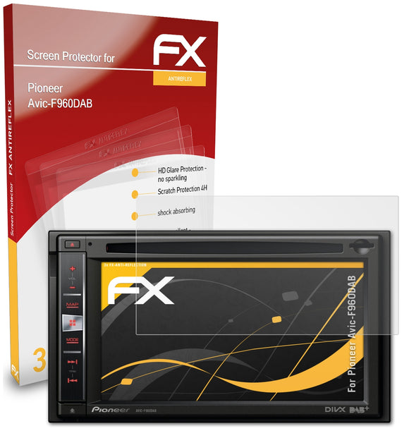 atFoliX FX-Antireflex Displayschutzfolie für Pioneer Avic-F960DAB