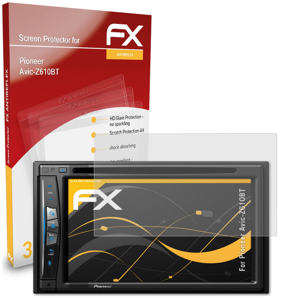 atFoliX FX-Antireflex Displayschutzfolie für Pioneer Avic-Z610BT
