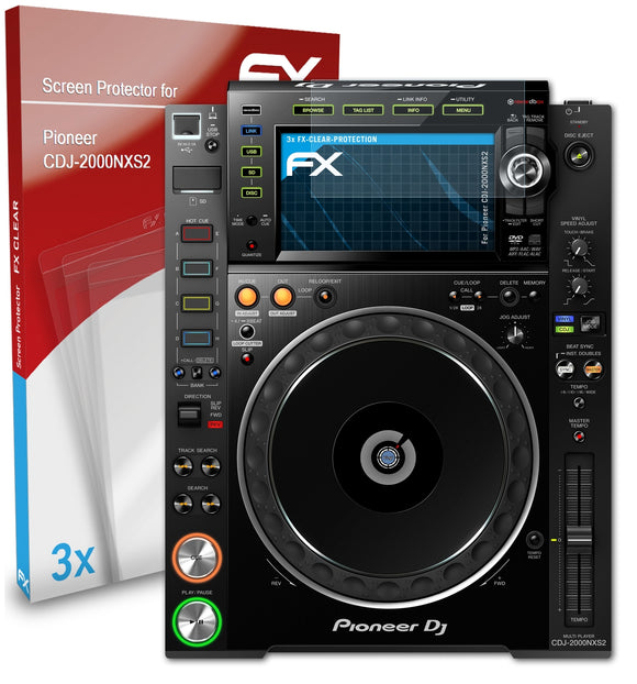 atFoliX FX-Clear Schutzfolie für Pioneer CDJ-2000NXS2