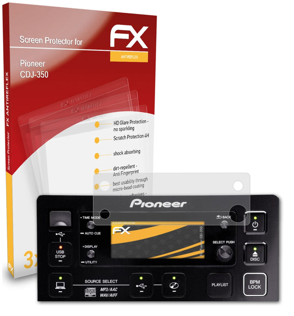 atFoliX FX-Antireflex Displayschutzfolie für Pioneer CDJ-350