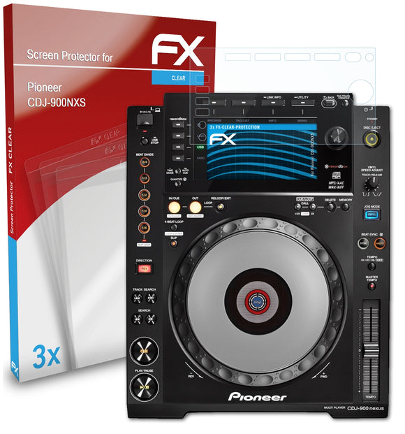 atFoliX FX-Clear Schutzfolie für Pioneer CDJ-900NXS