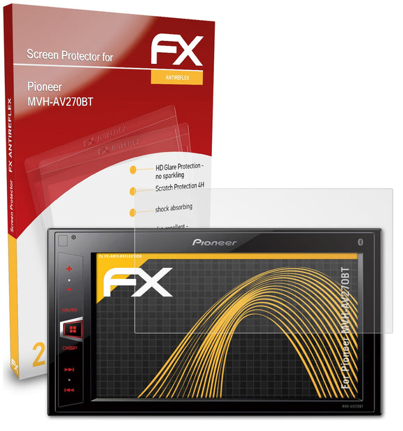 atFoliX FX-Antireflex Displayschutzfolie für Pioneer MVH-AV270BT