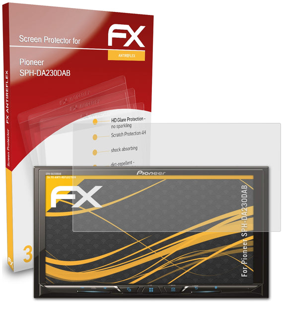 atFoliX FX-Antireflex Displayschutzfolie für Pioneer SPH-DA230DAB