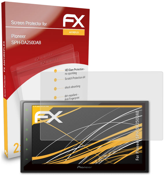 atFoliX FX-Antireflex Displayschutzfolie für Pioneer SPH-DA250DAB