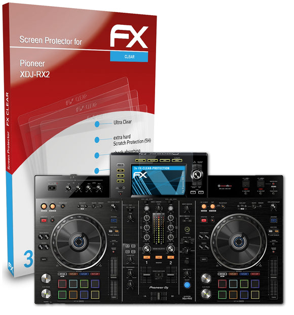 atFoliX FX-Clear Schutzfolie für Pioneer XDJ-RX2