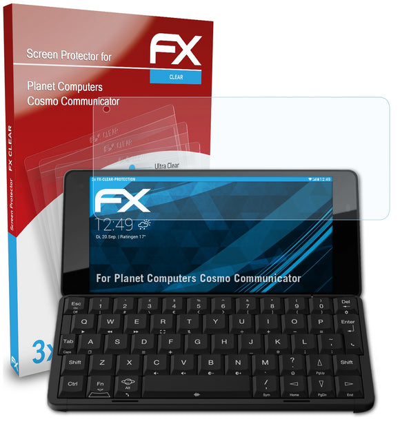 atFoliX FX-Clear Schutzfolie für Planet Computers Cosmo Communicator