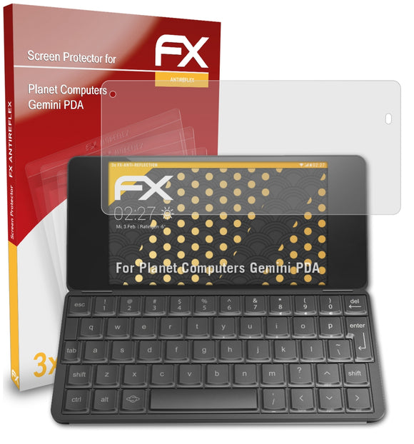atFoliX FX-Antireflex Displayschutzfolie für Planet Computers Gemini PDA