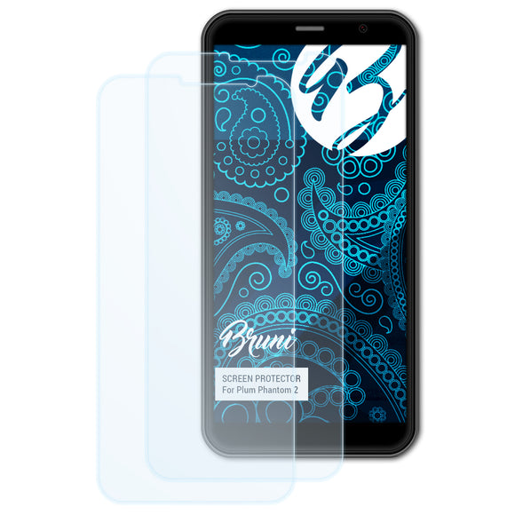 Bruni Basics-Clear Displayschutzfolie für Plum Phantom 2