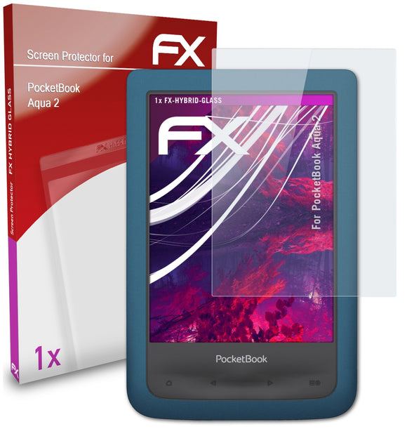 atFoliX FX-Hybrid-Glass Panzerglasfolie für PocketBook Aqua 2