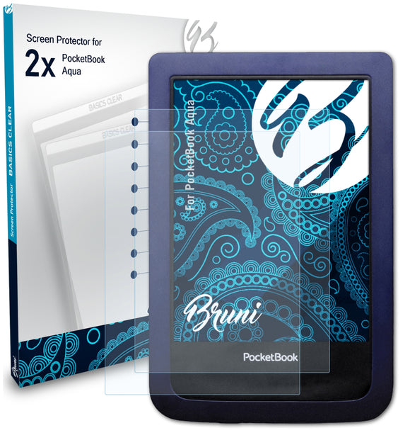 Bruni Basics-Clear Displayschutzfolie für PocketBook Aqua