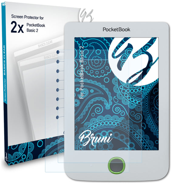 Bruni Basics-Clear Displayschutzfolie für PocketBook Basic 2
