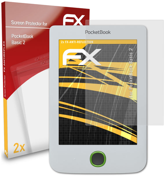 atFoliX FX-Antireflex Displayschutzfolie für PocketBook Basic 2