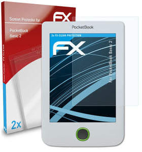atFoliX FX-Clear Schutzfolie für PocketBook Basic 2