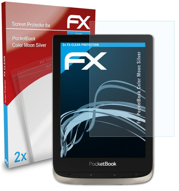 atFoliX FX-Clear Schutzfolie für PocketBook Color Moon Silver