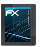 Schutzfolie atFoliX kompatibel mit PocketBook InkPad 2, ultraklare FX (2X)