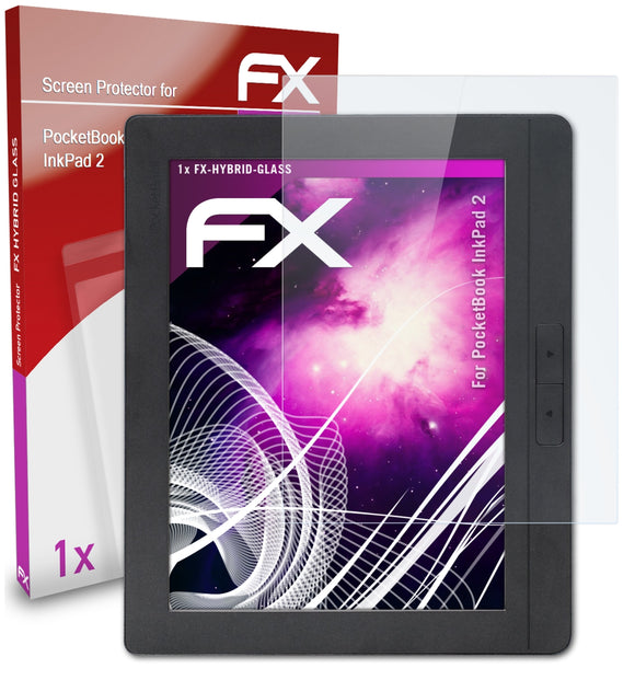 atFoliX FX-Hybrid-Glass Panzerglasfolie für PocketBook InkPad 2