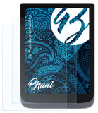 Schutzfolie Bruni kompatibel mit PocketBook InkPad 3 Pro, glasklare (2X)