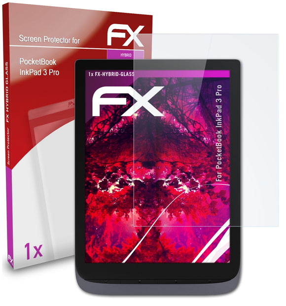 atFoliX FX-Hybrid-Glass Panzerglasfolie für PocketBook InkPad 3 Pro