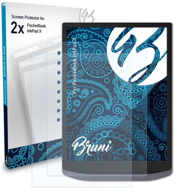Bruni Basics-Clear Displayschutzfolie für PocketBook InkPad X