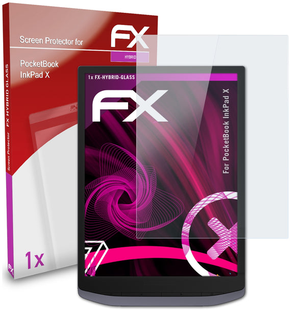 atFoliX FX-Hybrid-Glass Panzerglasfolie für PocketBook InkPad X