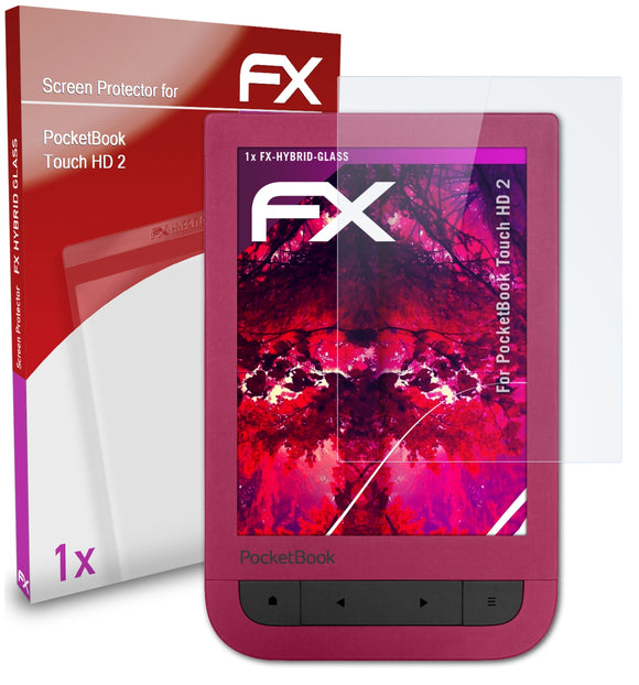 atFoliX FX-Hybrid-Glass Panzerglasfolie für PocketBook Touch HD 2