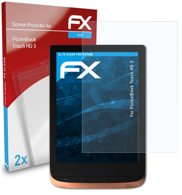 atFoliX FX-Clear Schutzfolie für PocketBook Touch HD 3