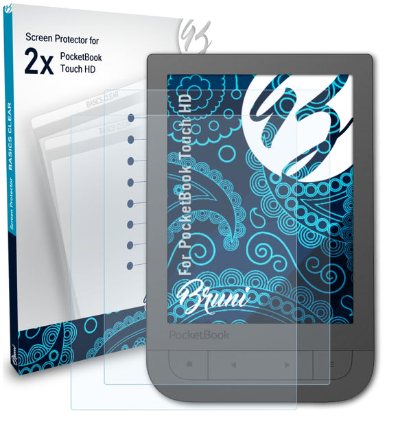 Bruni Basics-Clear Displayschutzfolie für PocketBook Touch HD