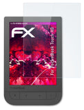 Glasfolie atFoliX kompatibel mit PocketBook Touch HD, 9H Hybrid-Glass FX