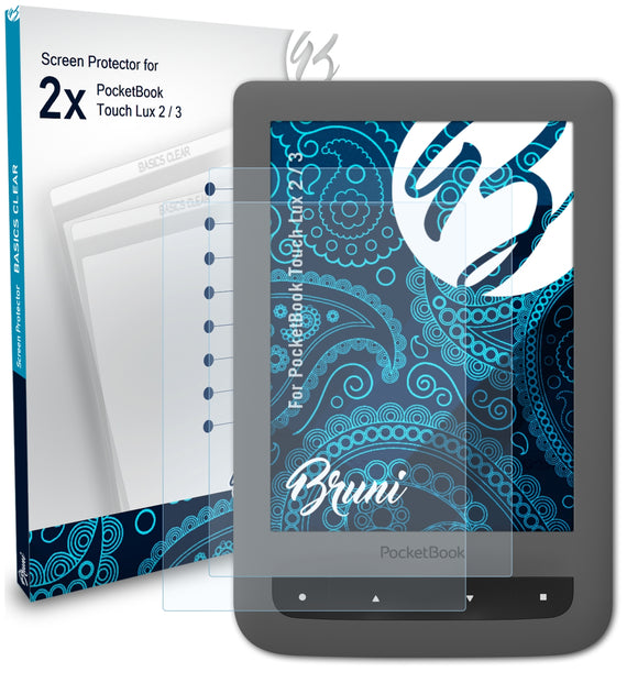 Bruni Basics-Clear Displayschutzfolie für PocketBook Touch Lux 2 / 3