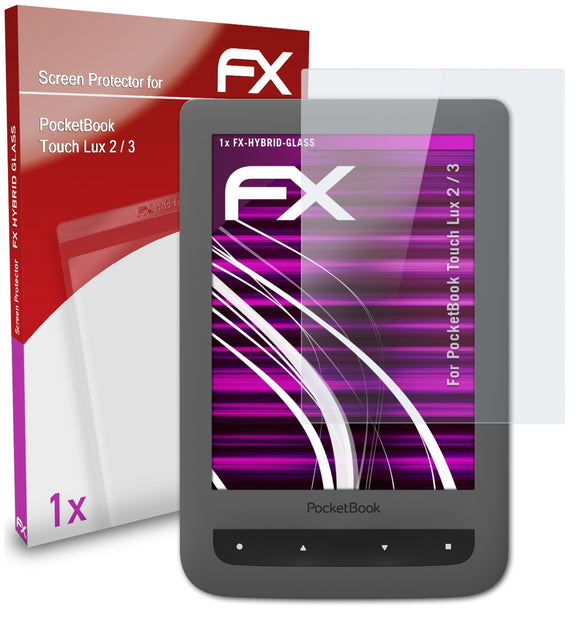 atFoliX FX-Hybrid-Glass Panzerglasfolie für PocketBook Touch Lux 2 / 3