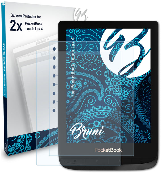 Bruni Basics-Clear Displayschutzfolie für PocketBook Touch Lux 4
