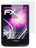 Glasfolie atFoliX kompatibel mit PocketBook Touch Lux 4, 9H Hybrid-Glass FX